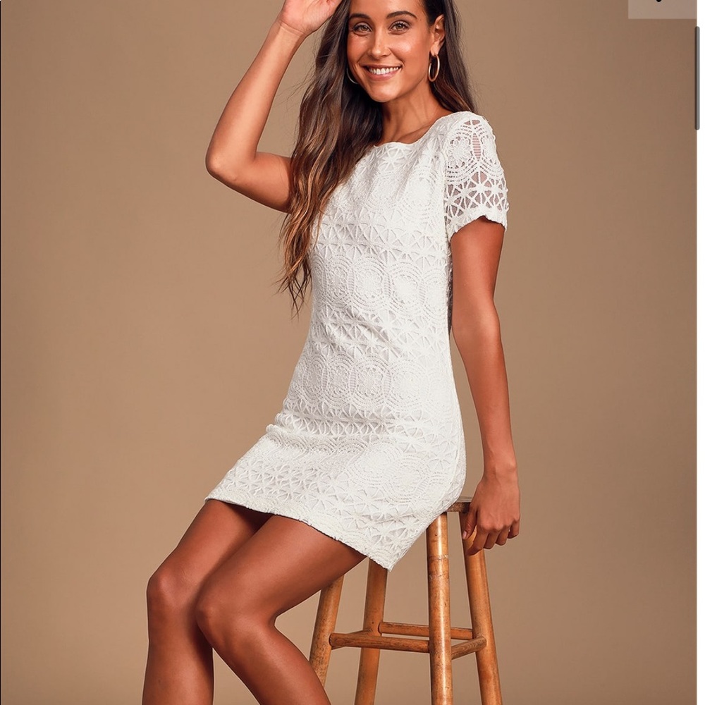 Lulu’s Love You For Eternity Lace Shift Dress